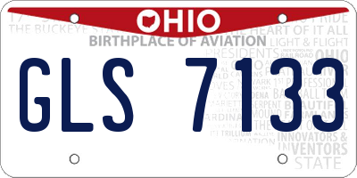 OH license plate GLS7133
