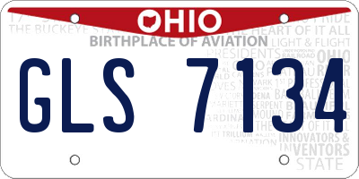 OH license plate GLS7134