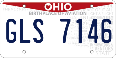 OH license plate GLS7146