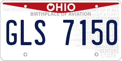OH license plate GLS7150