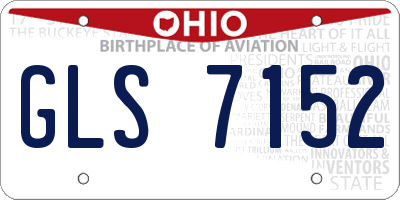 OH license plate GLS7152
