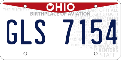 OH license plate GLS7154