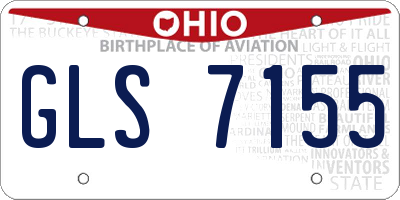 OH license plate GLS7155