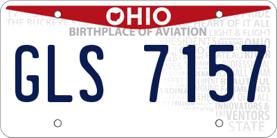 OH license plate GLS7157