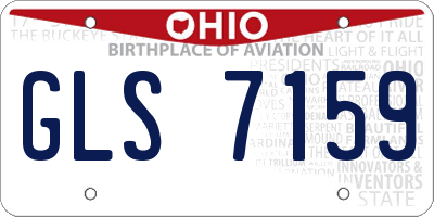 OH license plate GLS7159