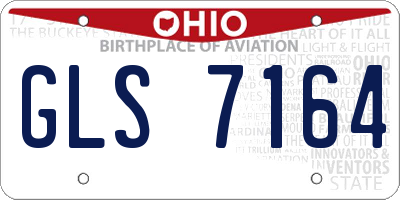 OH license plate GLS7164