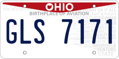 OH license plate GLS7171