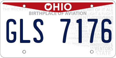 OH license plate GLS7176