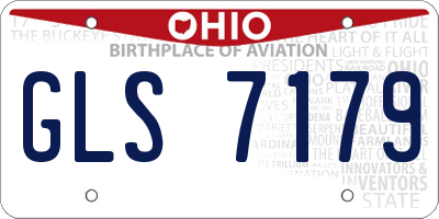 OH license plate GLS7179