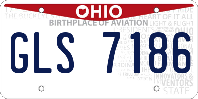 OH license plate GLS7186