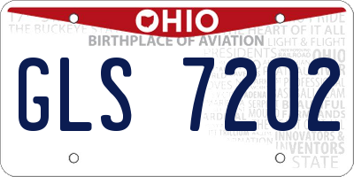 OH license plate GLS7202