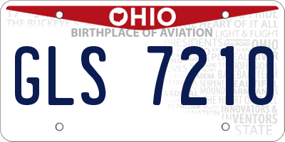 OH license plate GLS7210