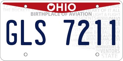 OH license plate GLS7211