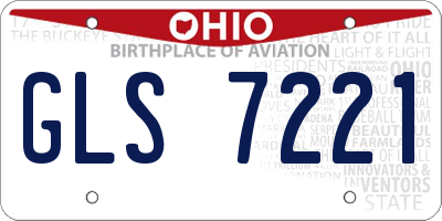 OH license plate GLS7221