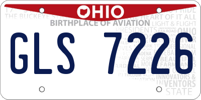 OH license plate GLS7226