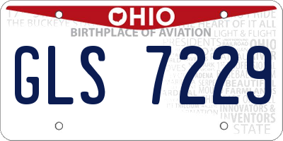 OH license plate GLS7229
