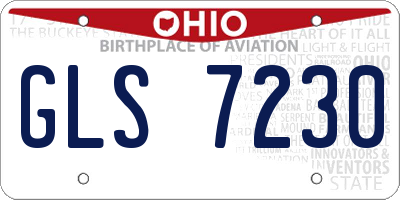 OH license plate GLS7230