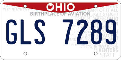 OH license plate GLS7289