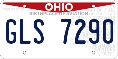 OH license plate GLS7290
