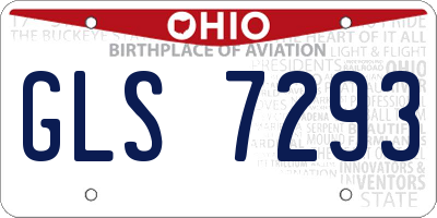 OH license plate GLS7293