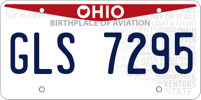 OH license plate GLS7295