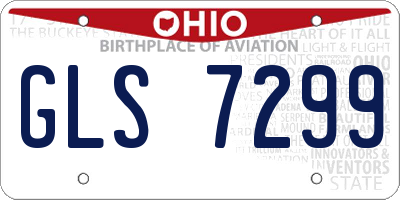 OH license plate GLS7299
