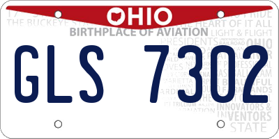 OH license plate GLS7302