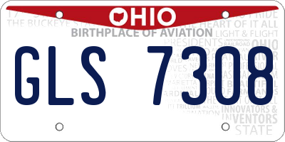 OH license plate GLS7308