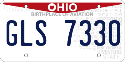 OH license plate GLS7330