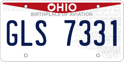 OH license plate GLS7331