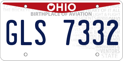 OH license plate GLS7332