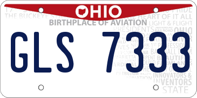 OH license plate GLS7333