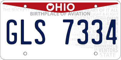 OH license plate GLS7334