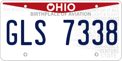 OH license plate GLS7338
