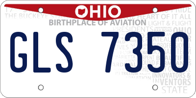 OH license plate GLS7350