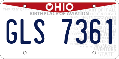 OH license plate GLS7361