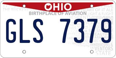 OH license plate GLS7379