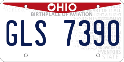 OH license plate GLS7390