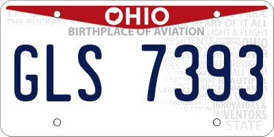 OH license plate GLS7393