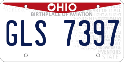 OH license plate GLS7397