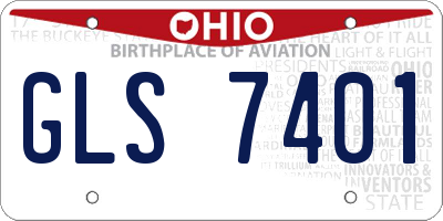 OH license plate GLS7401