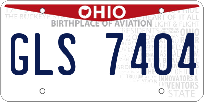 OH license plate GLS7404