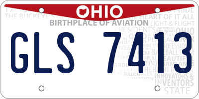 OH license plate GLS7413