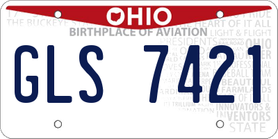 OH license plate GLS7421