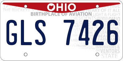 OH license plate GLS7426