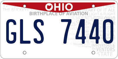 OH license plate GLS7440