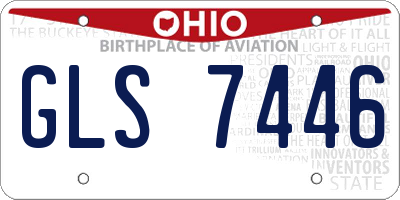 OH license plate GLS7446