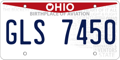 OH license plate GLS7450