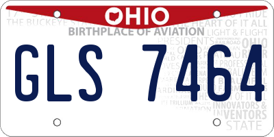 OH license plate GLS7464