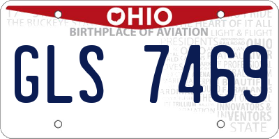 OH license plate GLS7469